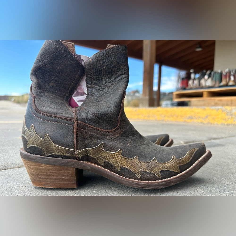 Nocona boots brown in color